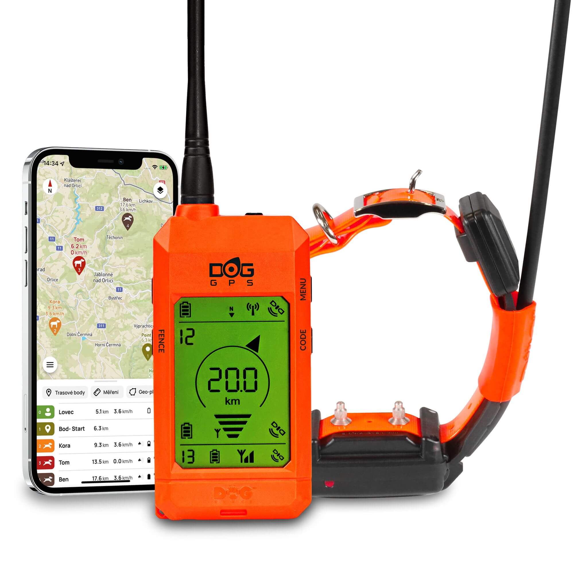 Vyhľadávacie a výcvikové zariadenie pre psov DOG GPS X30T Short