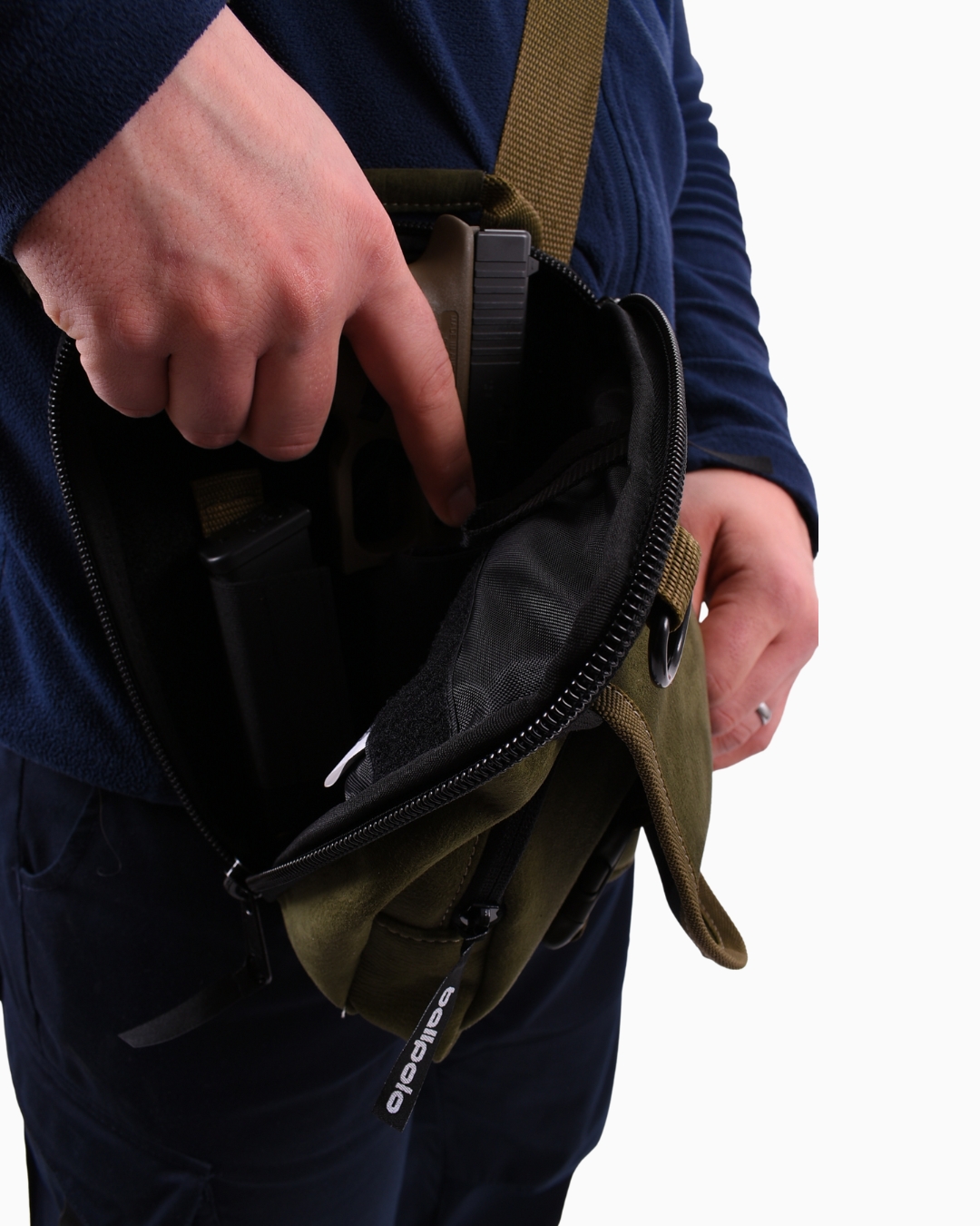 Kapsa na skryté nosenie zbrane OLIVA (veľkosť Glock 17/19) BALLPOLO