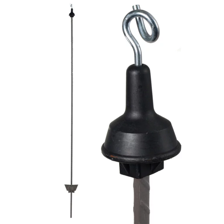 Stĺpik OLLI z pružinovej ocele s izolátorom pigtailu