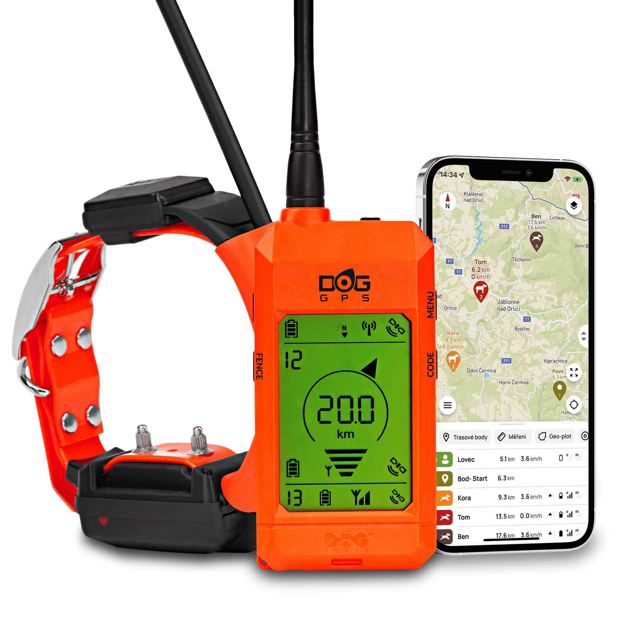 Vyhľadávacie a výcvikové zariadenie pre psov DOG GPS X30T